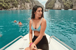 Viral ’wink girl’ Priya Prakash Varrier turns mermaid in blue bikini in Thailand